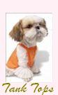 Cute Pet Apparel! Solid color tanks for dogs, rainbow colors, floral , pink, orange tank tops for your precious canine, Pink, Orange, Blue, Multi Colored Tanks for dogs, Cotton and polyester mesh , british style dog shirts and tanks, Camo in blues and grays, Baseball tank tops, Tank tops for small dogs, medium and large, Fancy and Casual Tank Tops for dogs  